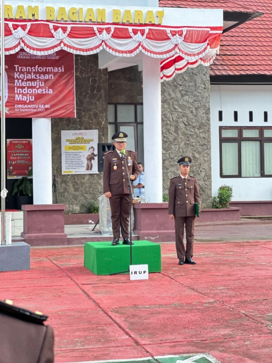 Kajari Seram Bagian Barat Pimpin Upacara Hari Lahir Kejaksaan ke-80 