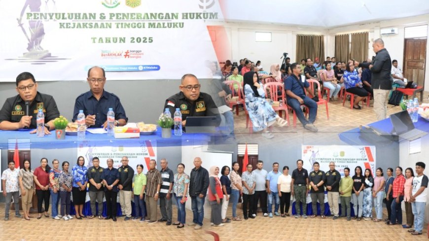 Kasi Penkum Kejati Maluku Sosialisasi Pencegahan Penyalahgunaan Keuangan Desa Di Negeri Hative Kecil