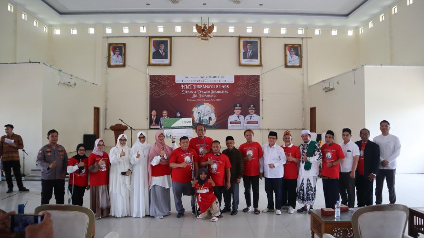 Program Seribu Literasi dan Ta’awun Disabilitas Se-Indramayu Hadir Meriahkan HUT Indramayu ke-498