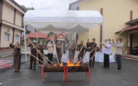 Kejari Aceh Barat Daya Musnahkan Barang Bukti 14 Perkara Yang Telah Inkracht