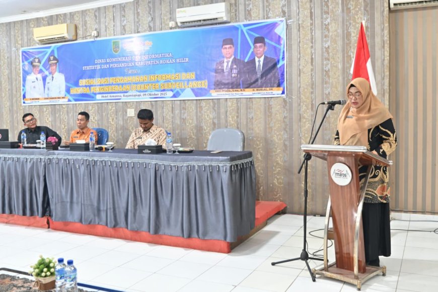 Diskominfotiksan Rohil Diberi Ilmu Cara Deteksi Alat Sadap dan Kamera Pengintai