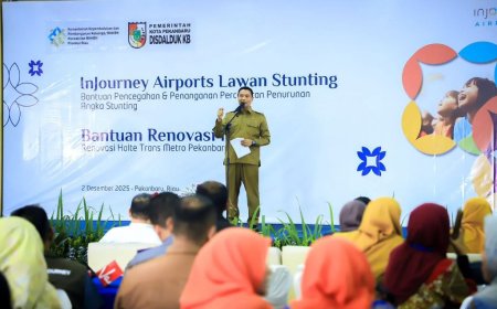 Pemko Pekanbaru Ucapkan Terima Kasih Kepada PT Angkasa Pura II Salurkan Bantuan 150 Balita Stunting