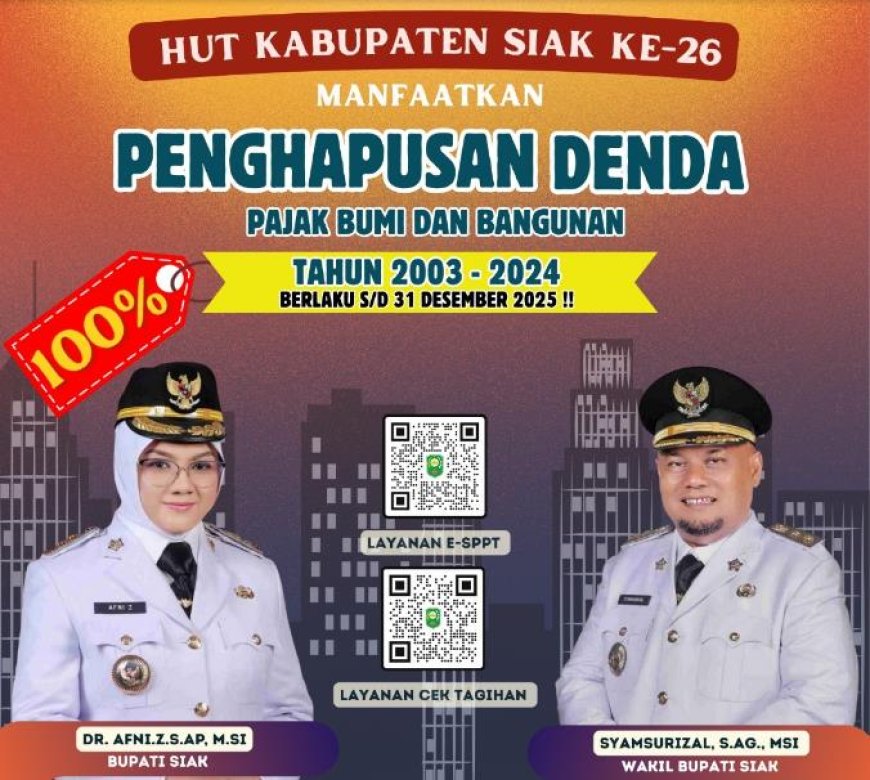 Pemda Siak Hapus PBB