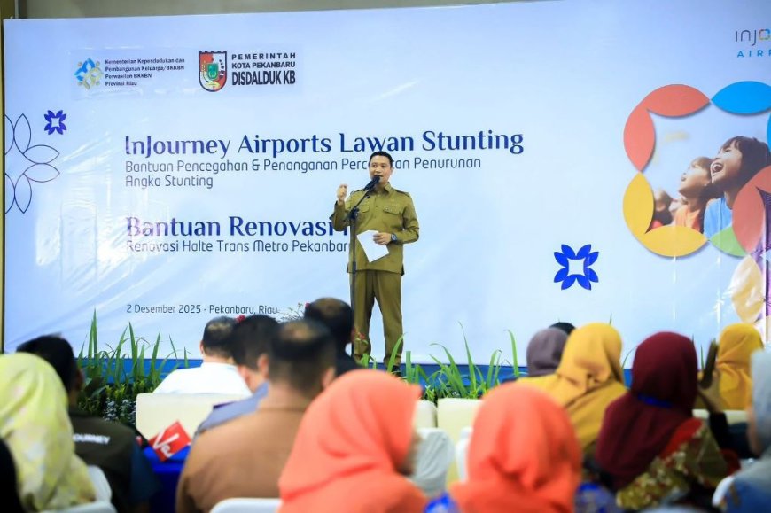 Pemko Pekanbaru Ucapkan Terima Kasih Kepada PT Angkasa Pura II Salurkan Bantuan 150 Balita Stunting