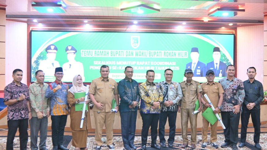 Bupati Rohil Tutup Rakor Penghulu 2025