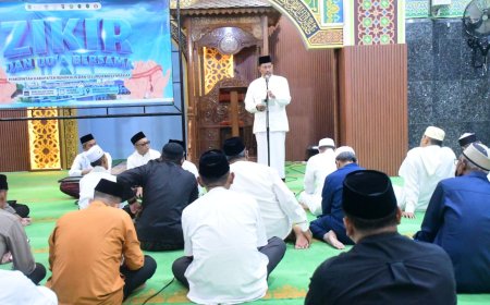 Zikir bersama masyarakat bengkalis sambut pergantian tahun 2026