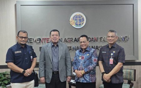 Percepat RTRW, Bupati Rohil Temui Menteri ATR BPN