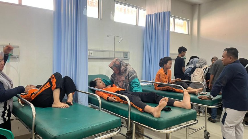 Bupati Siak Tinjau Anak Korban Insiden Ambruk Tangsi Belanda