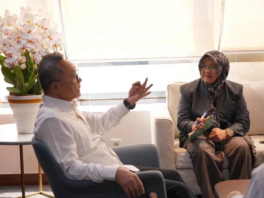 Bupati Siak Temui Menko Pangan, Bahas Penguatan Ketahanan Pangan dan Kampung Nelayan