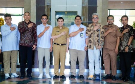 Pj Sekda Kampar Sambut Audiensi PHR terkait Task Force Komsos