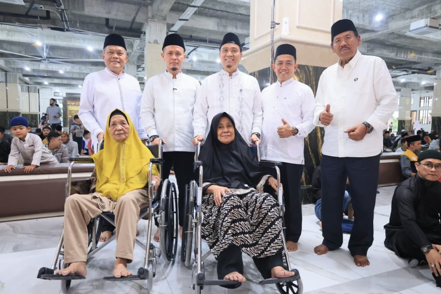 Wako dan Wawako Pekanbaru Hadiri Safari Ramadan di Masjid Al Hijrah