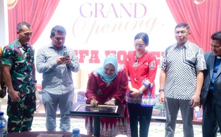 Resmikan Defa Kostel Bupati Bengkalis Dukung Hunian Modern