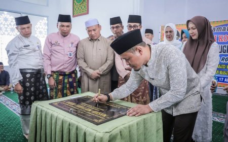 Peresmian Masjid Miftahul Huda Oleh Wali Kota Pekanbaru