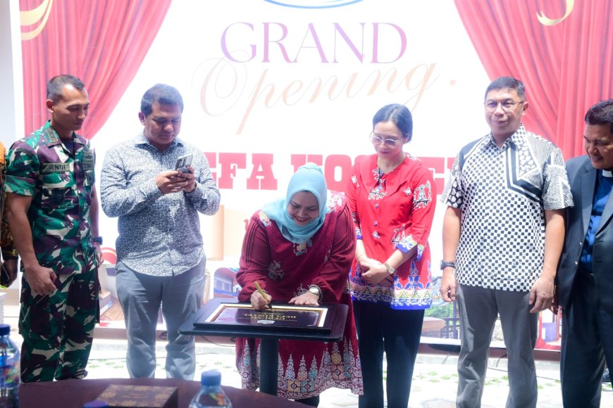 Resmikan Defa Kostel Bupati Bengkalis Dukung Hunian Modern