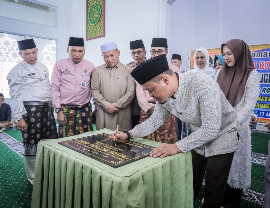 Peresmian Masjid Miftahul Huda Oleh Wali Kota Pekanbaru