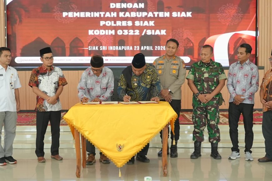 Pemkab Siak Pastikan Pemilu Aman dan Berkualitas, Perkuat Sinergi Lintas Lembaga