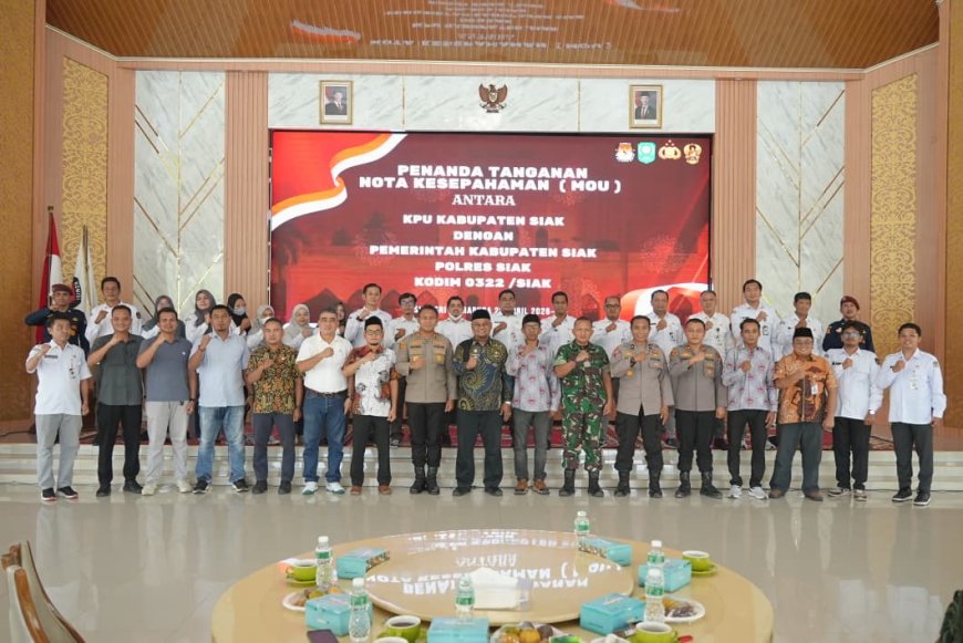 Pemkab Siak Pastikan Pemilu Aman dan Berkualitas, Perkuat Sinergi Lintas Lembaga