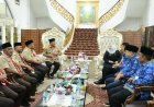 Bupati Bengkalis Terima Kwarcab Pramuka Pelantikan Pengurus Mei Mendatang