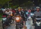 Wako Pekanbaru Menyusuri Jalan Kota Dalam Night Ride Bersama Ribuan Rider