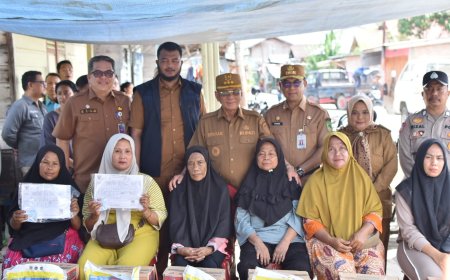 Bupati Rohil Pastikan Fasilitasi Pemulihan Korban Kebakaran di Jalan Sepakat Bulan