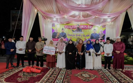 Momentum Tabligh Akbar Bupati Bengkalis Ajak Masyarakat Bersama Bangun Daerah