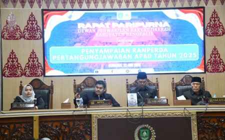 Sampaikan Ranperda Pertanggungjawaban APBD Bupati Bengkalis Berharap Segera Disahkan