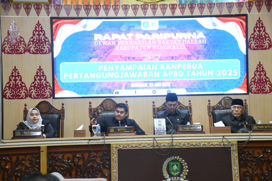 Sampaikan Ranperda Pertanggungjawaban APBD Bupati Bengkalis Berharap Segera Disahkan