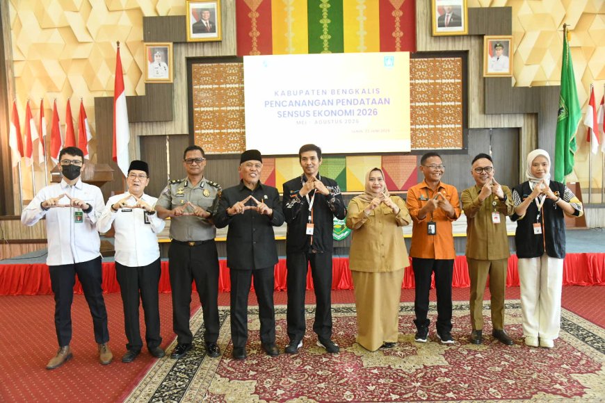 Bupati Bengkalis Ajak Semua Pihak Sukseskan Pendataan Sensus Ekonomi Daerah