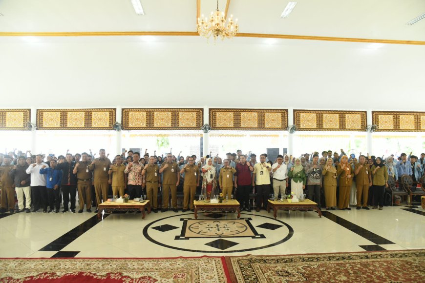 Mahasiswa Kukerta UNRI Diterima Sekda Bengkalis Harap Jadi Agen Perubahan