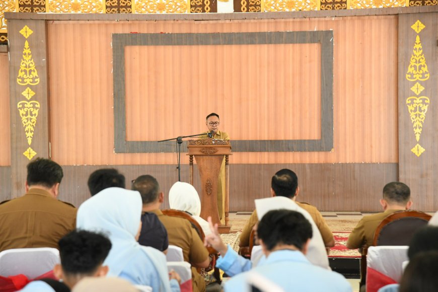 Mahasiswa Kukerta UNRI Diterima Sekda Bengkalis Harap Jadi Agen Perubahan