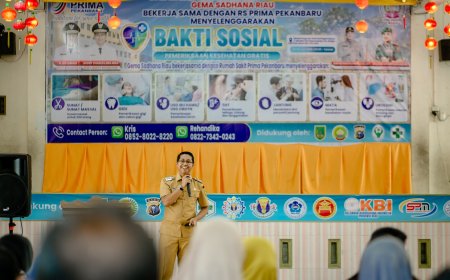 Sambut Bakar Tongkang 2026, Wabup Rohil Buka Sunat Massal dan Resmikan Sinergi RSUD Pratomo-RS Prima