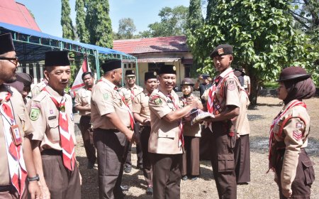 Wabup Bengkalis Lepas Kontingen Pramuka Bengkalis Ke Cibubur