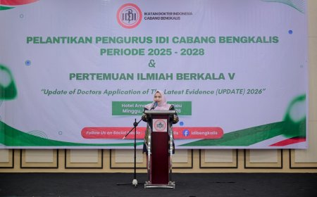Lantik IDI Bupati Bengkalis Tegaskan Kualitas Pelayanan Kesehatan