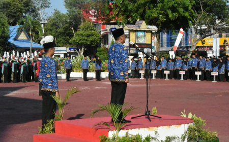 Upacara HUT RI Sekda Bengkalis Dorong Semangat Pembangunan
