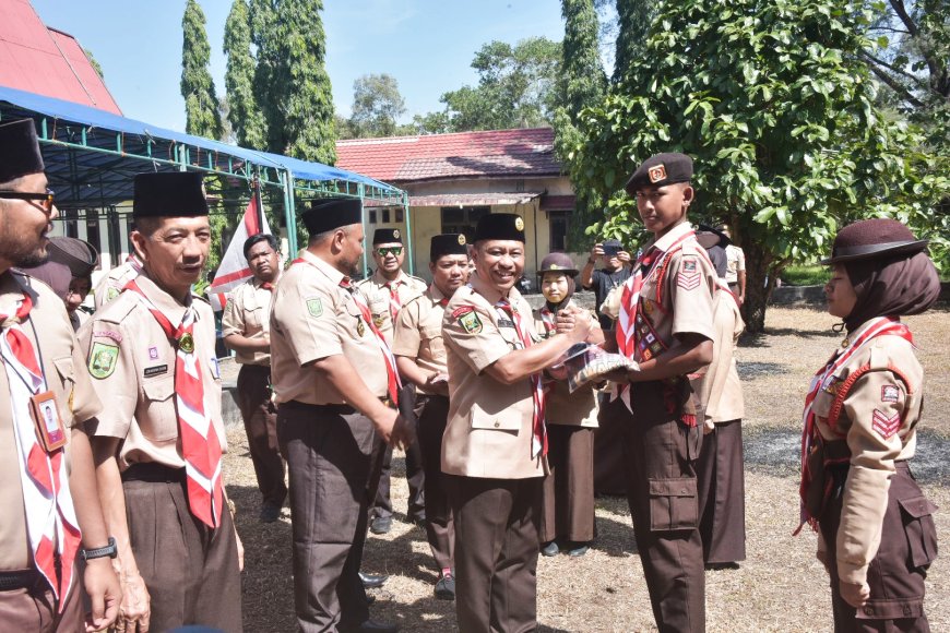 Wabup Bengkalis Lepas Kontingen Pramuka Bengkalis Ke Cibubur