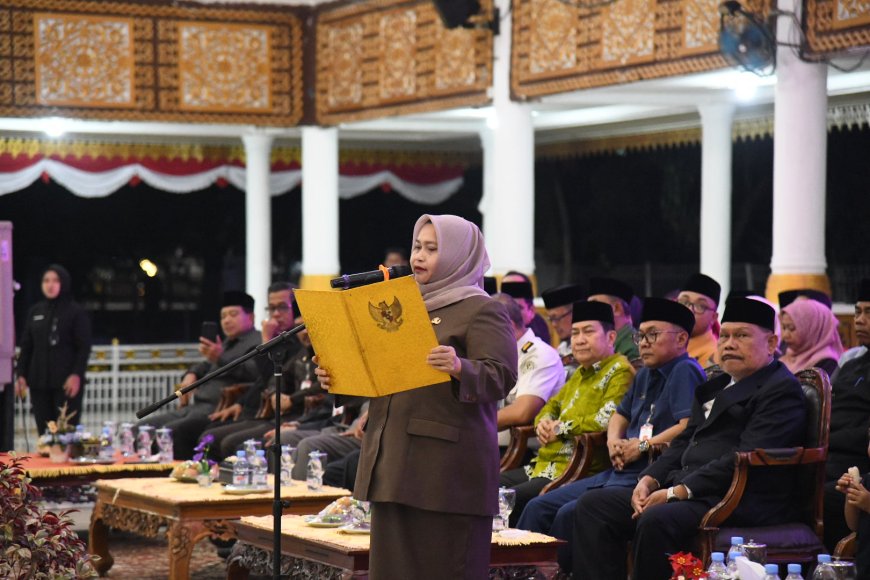 Sebanyak 75 Anggota Paskibraka Bengkalis Dikukuhkan Bupati
