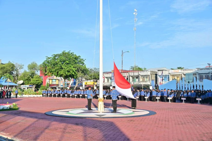 Upacara HUT RI Sekda Bengkalis Dorong Semangat Pembangunan
