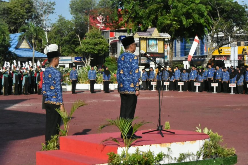Upacara HUT RI Sekda Bengkalis Dorong Semangat Pembangunan