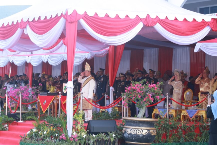 Upacara Penurunan Bendera Pekanbaru Dipimpin Wali Kota Agung
