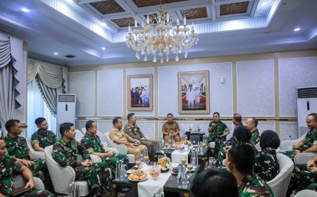 Pasis Seskoad Disambut Wako Pekanbaru Bahas Ketahanan Pekanbaru