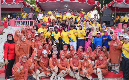 Ribuan Warga Padati CFD Kolaborasi Pemkab Rohil Kemenpora