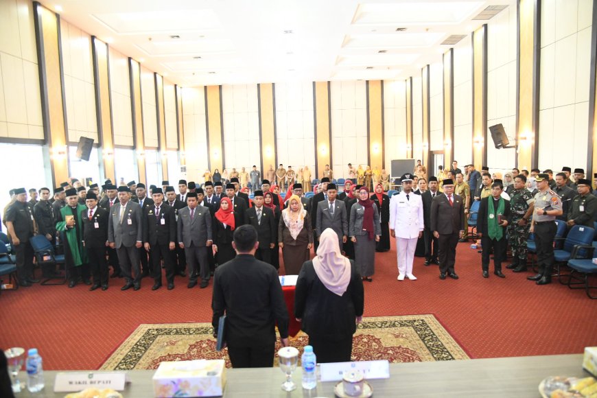 Bupati Bengkalis Lantik Tiga Puluh Delapan Pejabat Administrator