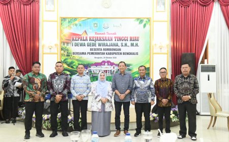 Sambut Kajati Bupati Bengkalis Perkuat Tata Kelola Pemerintahan