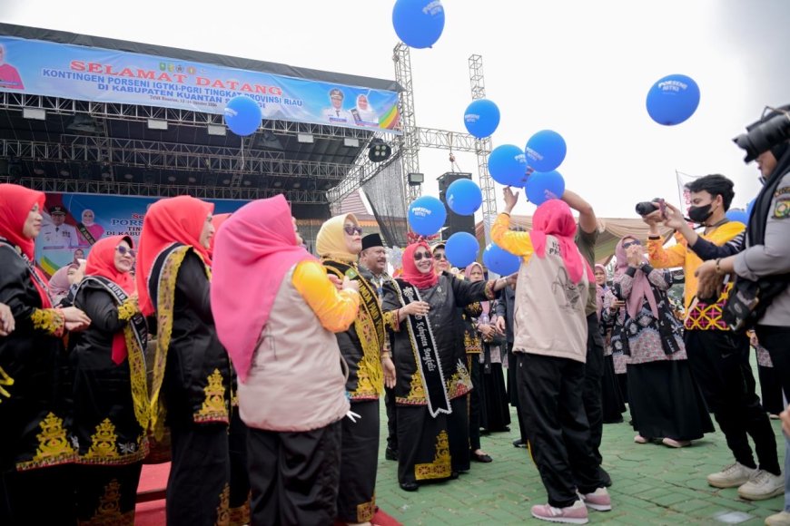 Bupati Bengkalis Hadiri Porseni IGTKI dan Beri Arahan