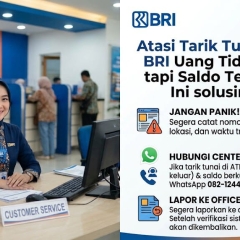 Atasi Tarik tunai di ATM BRI uang tidak keluar tapi Saldo terpotong, Ini solusinya ya